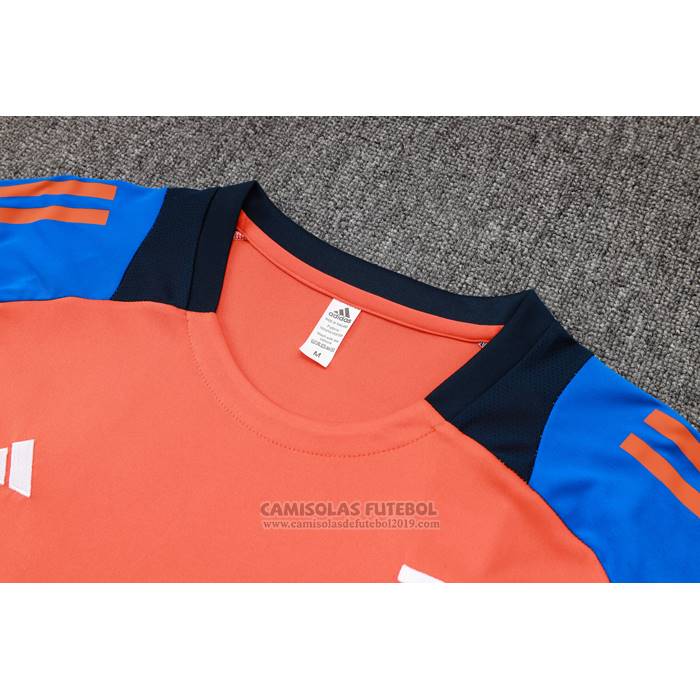Fato de Treino Juventus Manga Curta 2024-2025 Laranja - Calcas Curta